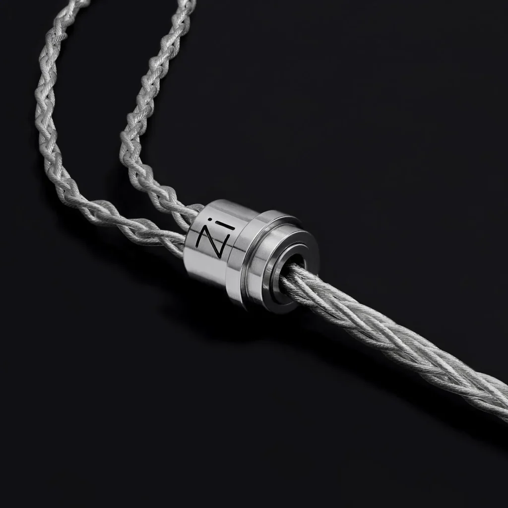 Gamer playing CS:GO with a mouse and keyboard while wearing wired In-Ear Monitors for precise audio positioning