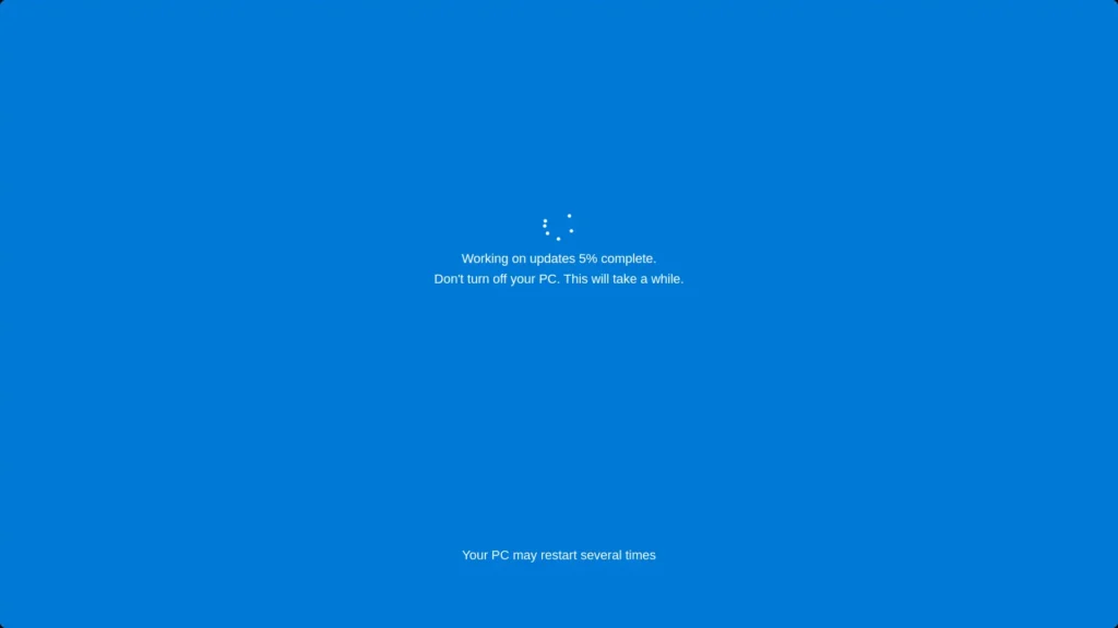 Checking for security updates and drivers in Windows 11 settings.